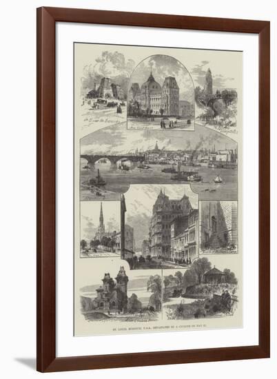 St Louis, Missouri, Usa, Devastated by a Cyclone on 27 May-null-Framed Giclee Print