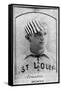 St. Louis, MO, St. Louis Browns, Chas. Comiskey, Baseball Card-Lantern Press-Framed Stretched Canvas