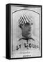 St. Louis, MO, St. Louis Browns, Chas. Comiskey, Baseball Card-Lantern Press-Framed Stretched Canvas