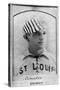 St. Louis, MO, St. Louis Browns, Chas. Comiskey, Baseball Card-Lantern Press-Stretched Canvas