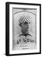 St. Louis, MO, St. Louis Browns, Chas. Comiskey, Baseball Card-Lantern Press-Framed Art Print