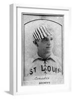 St. Louis, MO, St. Louis Browns, Chas. Comiskey, Baseball Card-Lantern Press-Framed Art Print