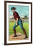 St. Louis, MO, St. Louis Browns, Dave Foutz, Baseball Card-Lantern Press-Framed Art Print