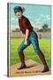 St. Louis, MO, St. Louis Browns, Dave Foutz, Baseball Card-Lantern Press-Stretched Canvas