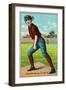 St. Louis, MO, St. Louis Browns, Dave Foutz, Baseball Card-Lantern Press-Framed Art Print