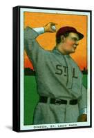 St. Louis, MO, St. Louis Browns, Dineen, Baseball Card-Lantern Press-Framed Stretched Canvas