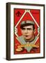 St. Louis, MO, St. Louis Browns, Frank LaPorte, Baseball Card-Lantern Press-Framed Art Print