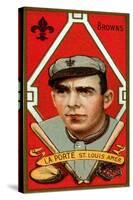 St. Louis, MO, St. Louis Browns, Frank LaPorte, Baseball Card-Lantern Press-Stretched Canvas