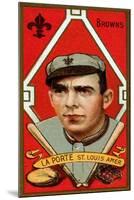 St. Louis, MO, St. Louis Browns, Frank LaPorte, Baseball Card-Lantern Press-Mounted Art Print