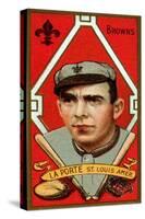 St. Louis, MO, St. Louis Browns, Frank LaPorte, Baseball Card-Lantern Press-Stretched Canvas