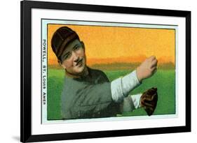 St. Louis, MO, St. Louis Browns, Jack Powell, Baseball Card-Lantern Press-Framed Art Print