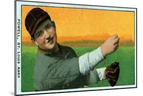 St. Louis, MO, St. Louis Browns, Jack Powell, Baseball Card-Lantern Press-Mounted Art Print