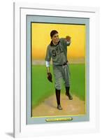 St. Louis, MO, St. Louis Browns, Rube Waddell, Baseball Card-Lantern Press-Framed Art Print