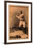 St. Louis, MO, St. Louis Browns, Silver King, Baseball Card-Lantern Press-Framed Art Print