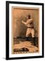 St. Louis, MO, St. Louis Browns, Silver King, Baseball Card-Lantern Press-Framed Art Print