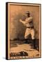 St. Louis, MO, St. Louis Browns, Silver King, Baseball Card-Lantern Press-Framed Stretched Canvas