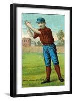 St. Louis, MO, St. Louis Browns, Tip O'Neil, Baseball Card-Lantern Press-Framed Art Print