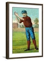 St. Louis, MO, St. Louis Browns, Tip O'Neil, Baseball Card-Lantern Press-Framed Art Print