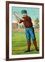 St. Louis, MO, St. Louis Browns, Tip O'Neil, Baseball Card-Lantern Press-Framed Art Print