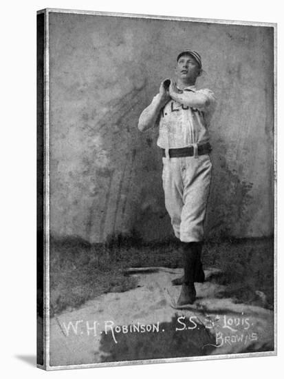 St. Louis, MO, St. Louis Browns, W. H. Robinson, Baseball Card-Lantern Press-Stretched Canvas