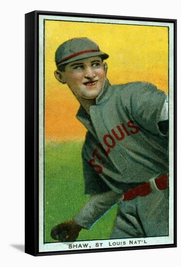 St. Louis, MO, St. Louis Cardinals, Al Shaw, Baseball Card-Lantern Press-Framed Stretched Canvas