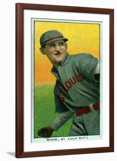 St. Louis, MO, St. Louis Cardinals, Al Shaw, Baseball Card-Lantern Press-Framed Art Print