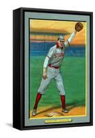 St. Louis, MO, St. Louis Cardinals, Ed Konetchy, Baseball Card-Lantern Press-Framed Stretched Canvas