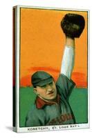 St. Louis, MO, St. Louis Cardinals, Ed Konetchy, Baseball Card-Lantern Press-Stretched Canvas