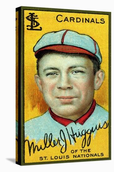 St. Louis, MO, St. Louis Cardinals, Miller Huggins, Baseball Card-Lantern Press-Stretched Canvas