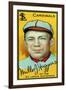 St. Louis, MO, St. Louis Cardinals, Miller Huggins, Baseball Card-Lantern Press-Framed Art Print