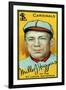 St. Louis, MO, St. Louis Cardinals, Miller Huggins, Baseball Card-Lantern Press-Framed Art Print