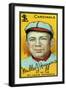 St. Louis, MO, St. Louis Cardinals, Miller Huggins, Baseball Card-Lantern Press-Framed Art Print