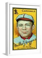 St. Louis, MO, St. Louis Cardinals, Miller Huggins, Baseball Card-Lantern Press-Framed Art Print