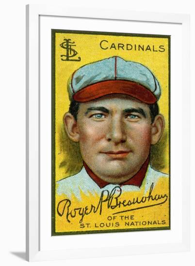 St.Louis,MO,St.Louis Cardinals, Roger Bresnahan,Baseball Card-Lantern Press-Framed Art Print