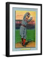 St. Louis, MO, St. Louis Cardinals, Slim Sallee, Baseball Card-Lantern Press-Framed Art Print