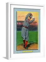 St. Louis, MO, St. Louis Cardinals, Slim Sallee, Baseball Card-Lantern Press-Framed Art Print