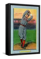 St. Louis, MO, St. Louis Cardinals, Slim Sallee, Baseball Card-Lantern Press-Framed Stretched Canvas