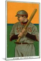 St. Louis, MO, St. Louis Cardinals, Steve Evans, Baseball Card-Lantern Press-Mounted Art Print