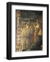 St. Louis of Toulouse Ordained Bishop by Pope Boniface VIII, 1461-1466-Benedetto Bonfigli-Framed Premium Giclee Print