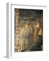 St. Louis of Toulouse Ordained Bishop by Pope Boniface VIII, 1461-1466-Benedetto Bonfigli-Framed Giclee Print