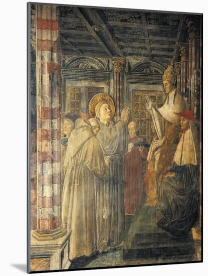 St. Louis of Toulouse Ordained Bishop by Pope Boniface VIII, 1461-1466-Benedetto Bonfigli-Mounted Giclee Print