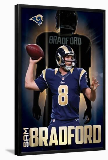 St. Louis Rams - S Bradford 14-null-Framed Poster