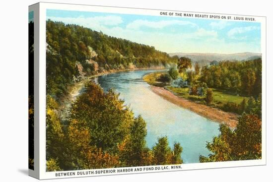 St. Louis River, Fond-du-Lac, Minnesota-null-Stretched Canvas