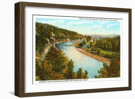 St. Louis River, Fond-du-Lac, Minnesota-null-Framed Art Print