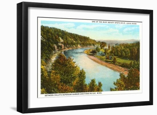 St. Louis River, Fond-du-Lac, Minnesota-null-Framed Art Print
