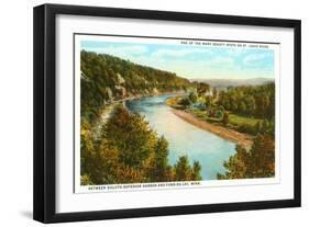 St. Louis River, Fond-du-Lac, Minnesota-null-Framed Art Print