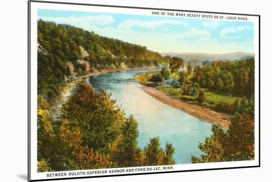 St. Louis River, Fond-du-Lac, Minnesota-null-Mounted Art Print