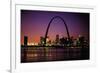 St. Louis Skyline including Gateway Arch-null-Framed Photographic Print