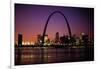 St. Louis Skyline including Gateway Arch-null-Framed Photographic Print