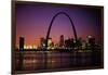 St. Louis Skyline including Gateway Arch-null-Framed Photographic Print